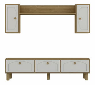 Set za dnevni boravak Simplicado (hrast + bijela)