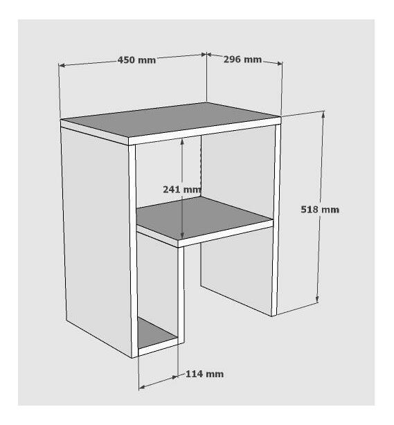 Pomoćni stolić Mimise (antracit)