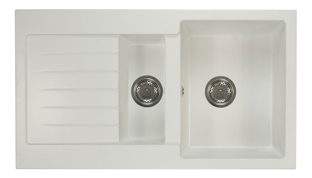 Kuhinjski sudoper Altava (bijela) (s 1 otvorom za bateriju) (L)