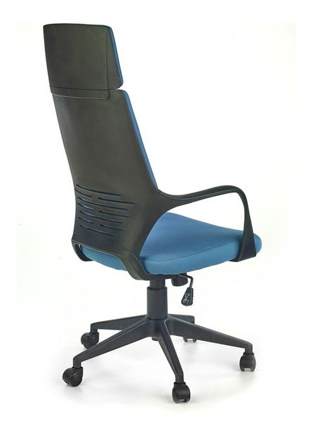 Fotoliu de birou Velia (albastru + negru)