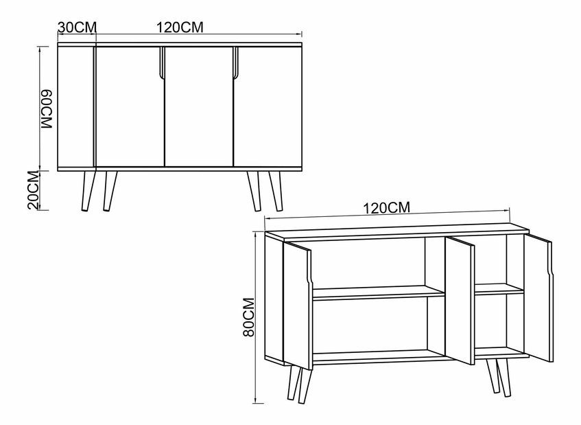 Skrinka Veria (biela)