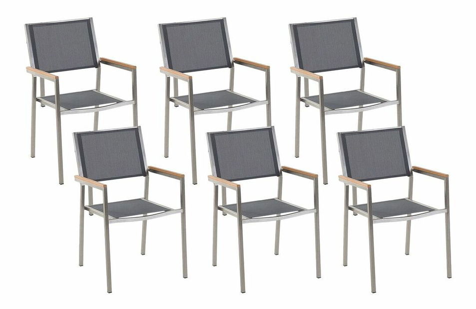 Set 6ks. stoličiek Grosso (sivá)