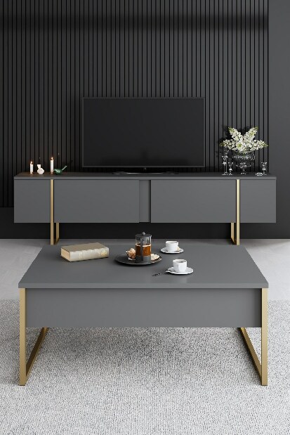 Mobilier living Luna (Nuc + Auriu)