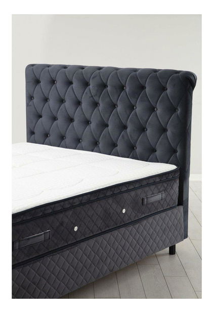 Boxspring posteľ 120 cm Sotima (antracit)