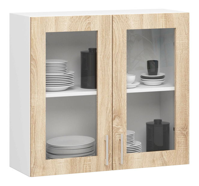 Gornji kuhinjski ormarić Laconico (bijela + hrast sonoma)