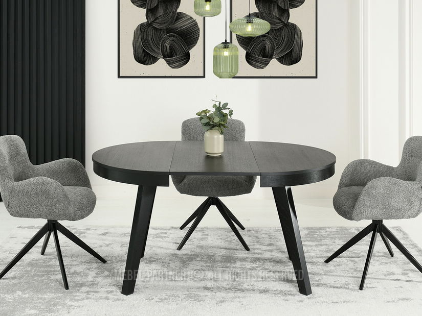 Masă sufragerie Trasladar (negru)