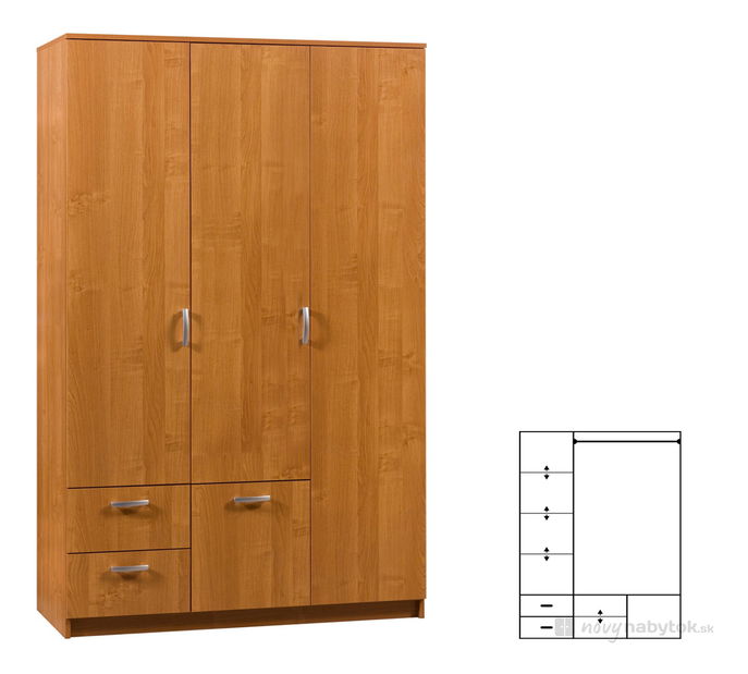 Šatníková skriňa Venecja 2