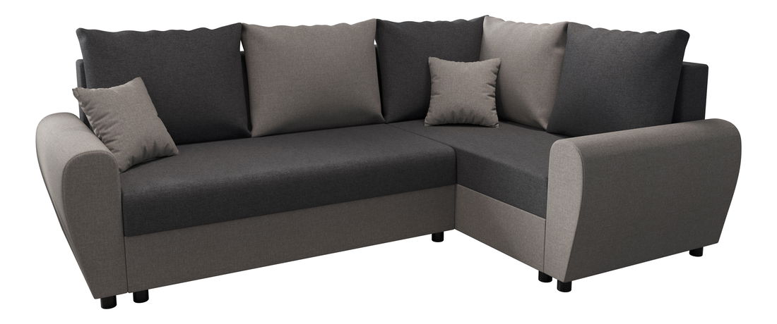 Kutna garnitura Fleur Plus (smeđa + siva) (D)