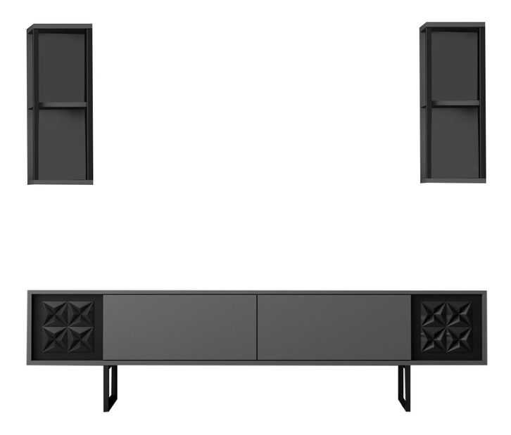 Nappali fal Buon 1 (antracit + fekete)