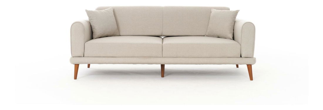 Pohovka trojsedačka Sorenella (krémová + orech)