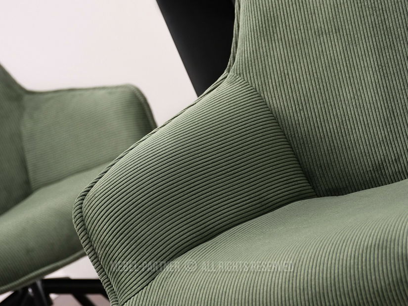 Stolica Liam (zelena + crna)