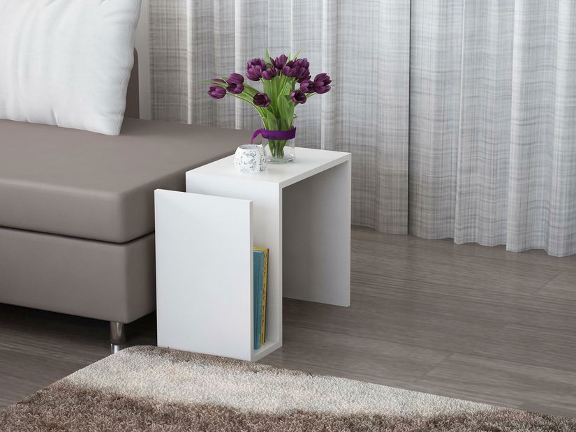 Príručný stolík Young (biela)