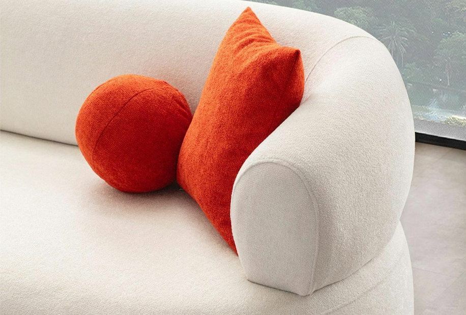 Rohová sedačka Rola (biela) (L)