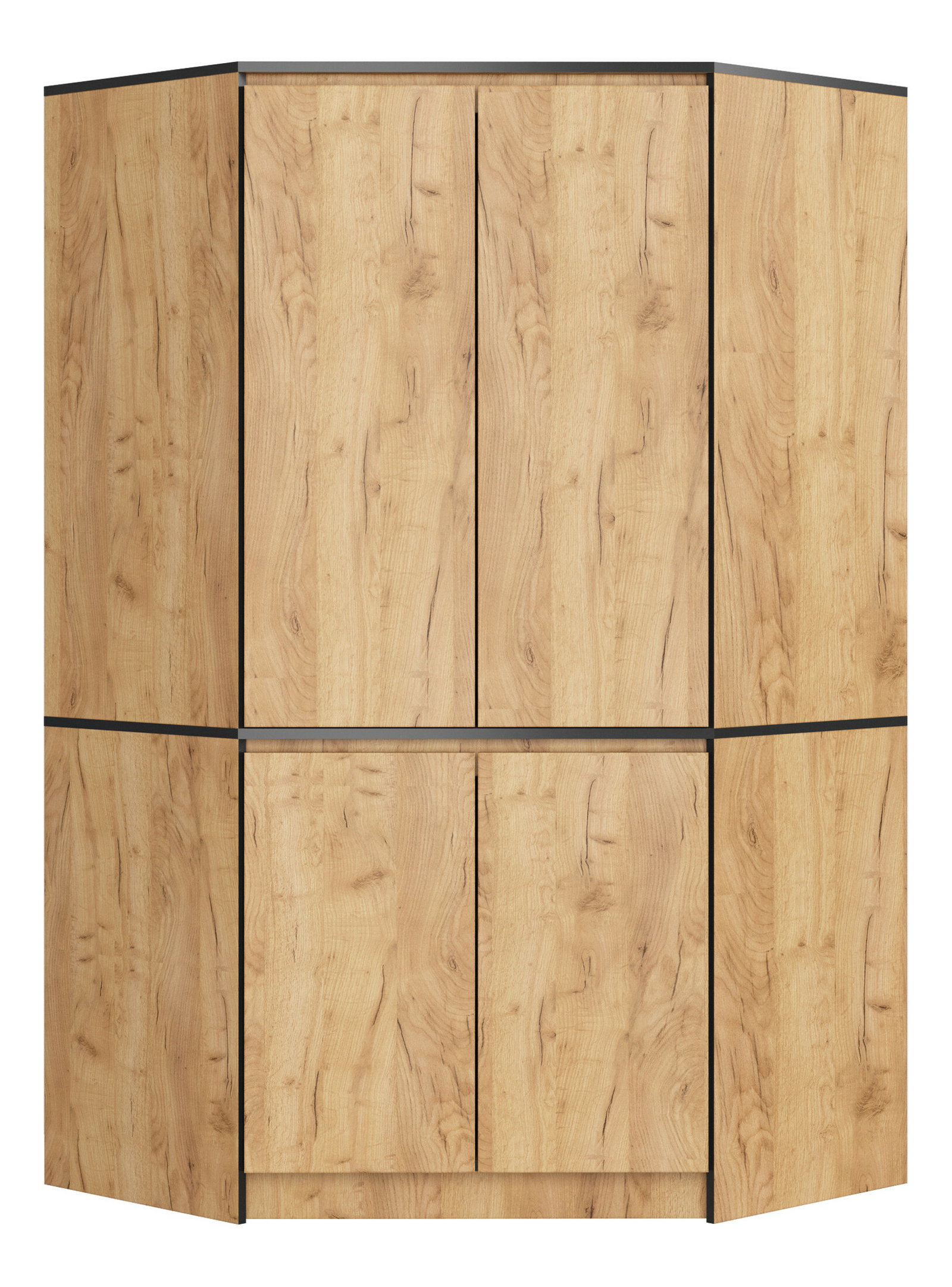 Kutni ormar za garderobu Sumergible (hrast craft)