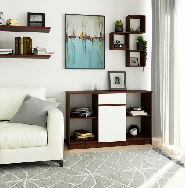 Comodă Briar (wenge + Alb)