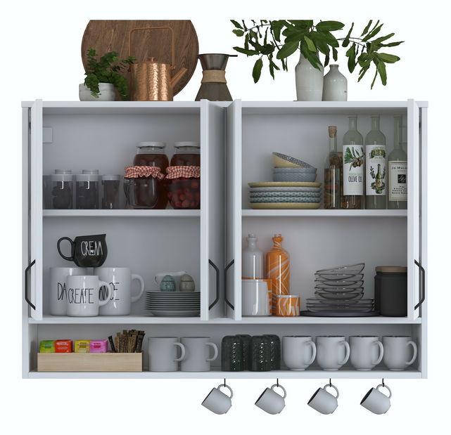 Kuchynská horná skrinka Jeano (biela)