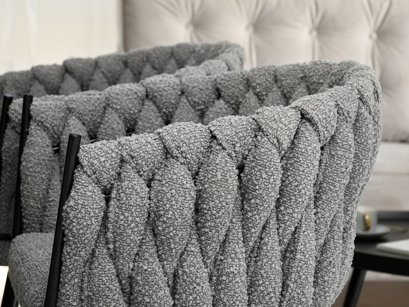 Scaun Roza (gri + negru)