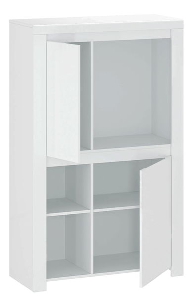 Polcos szekrény Lafer 2D (fehér)