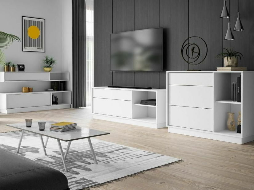 Masă TV/Dulap Freja 2 ( alb)