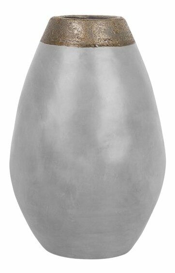 Váza CORIBA 32 cm (keramika) (sivá)