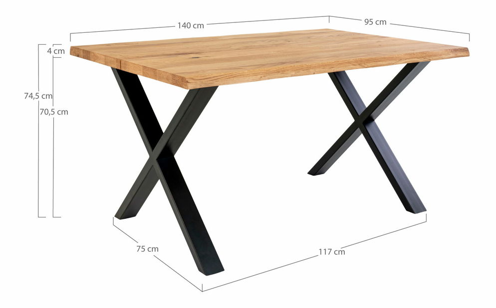 Étkezőasztal Tvameria 3 (natúr)