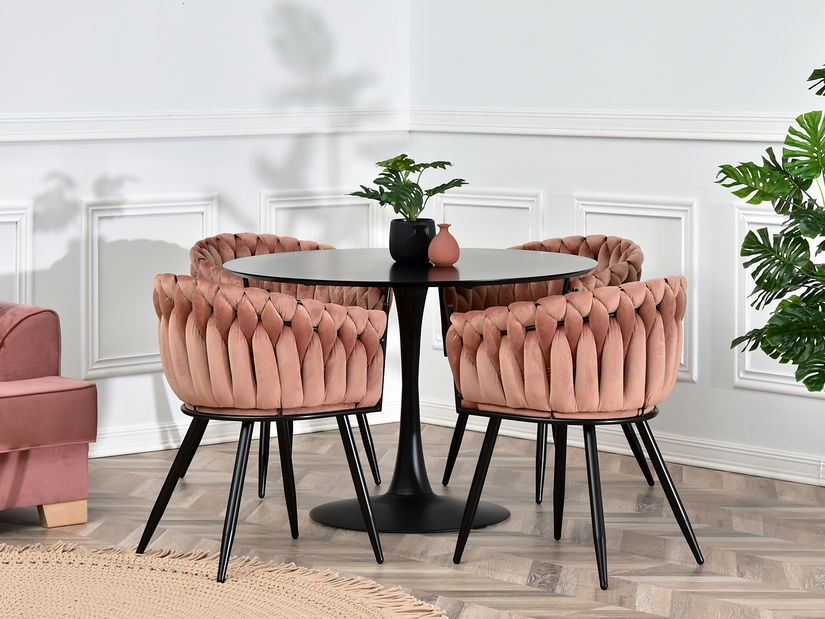 Jedálenská stolička Radio (čierna)