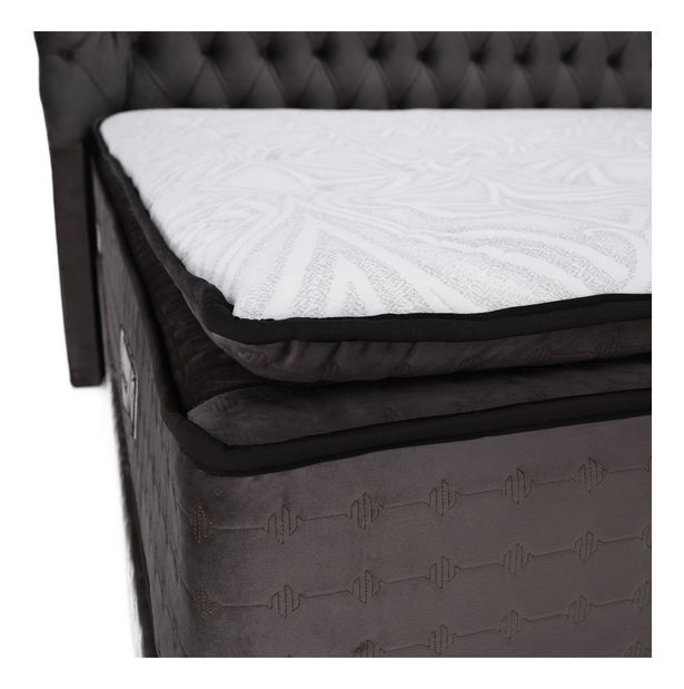 Franciaágy 180 cm Meilani 180 (szürke)