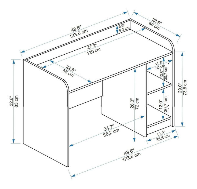 Birou Poleso 3 (pin atlantic + bej) 
