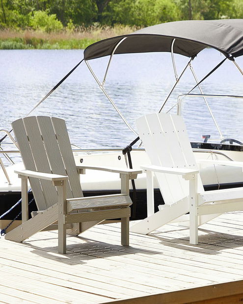 Scaun de grădină Adack (gri deschis)