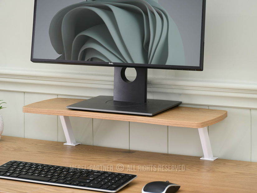 Masă PC Matts 140 (stejar + alb)