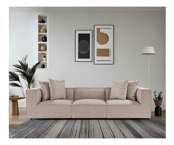 Canapea trei locuri Soraketta (Bej nisipiu)