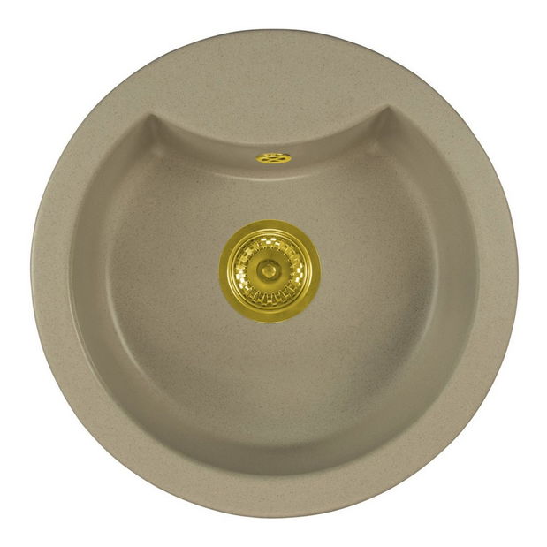 Mosogató Mellusa (bézs) (csaplyuk nélküll)