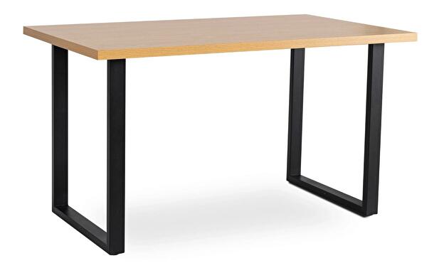 Jedálenský stôl Gravamenes (dub zlatý + čierna) (pre 6 osôb)