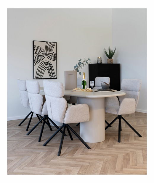 Blagovaonska stolica Celselia (svijetlosiva)