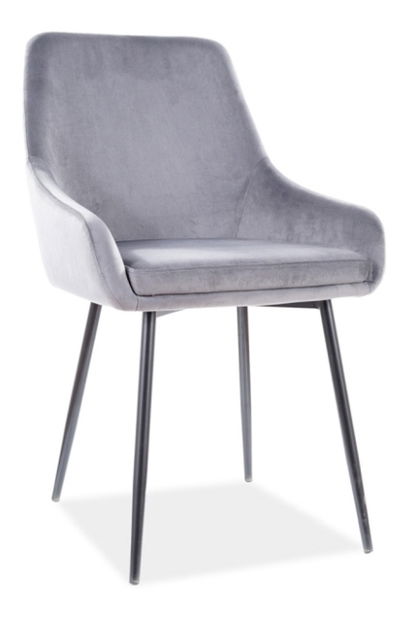 Scaun de sufragerie Allene (Gri + Negru)