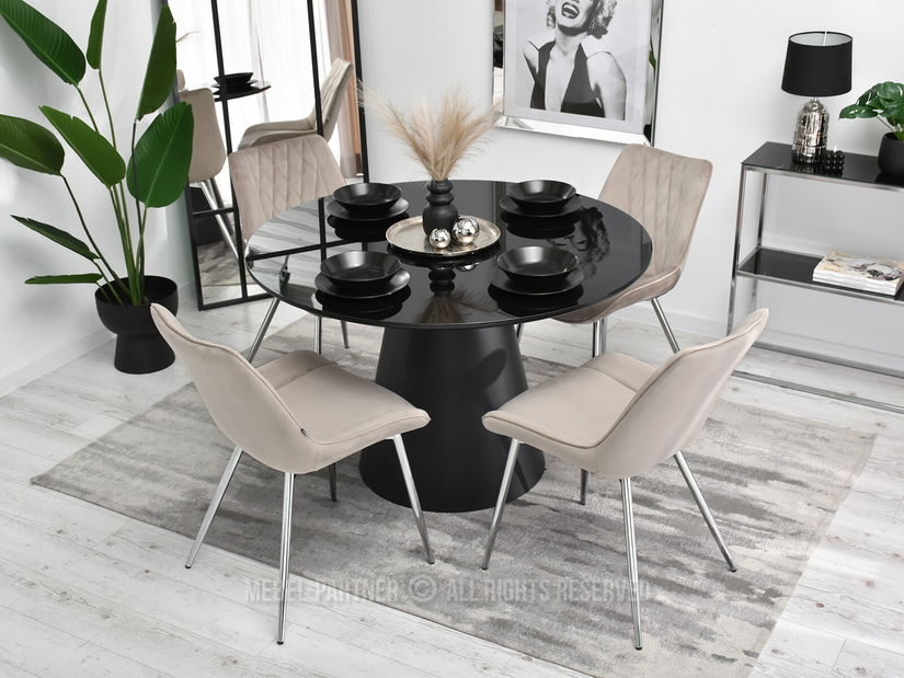 Stolička Aron (béžová + medená)