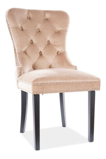 Blagovaonska stolica Amy (svijetlosmeđa + crna)