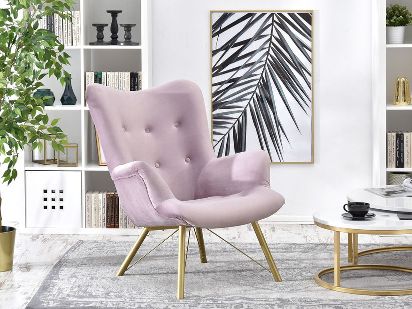Relax fotel Dawntawn (világoslila + arany)