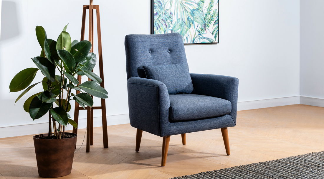 Sedacia súprava 3+1 Acanti (Tmavá modrá)