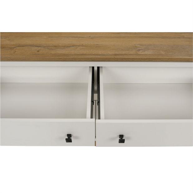 Komód Leoras MZ10 (fehér + grand tölgy)