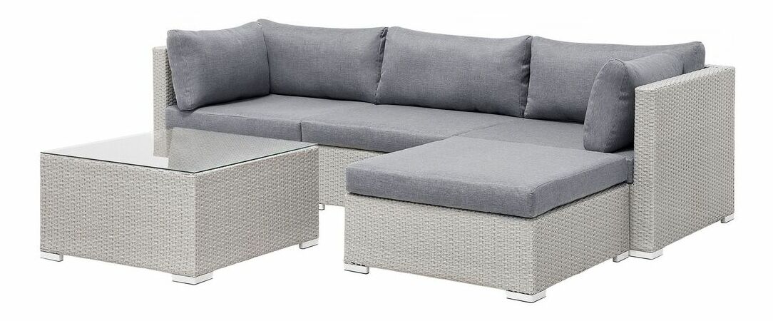 Záhradná sedacia súprava Sante (svetlosivá)