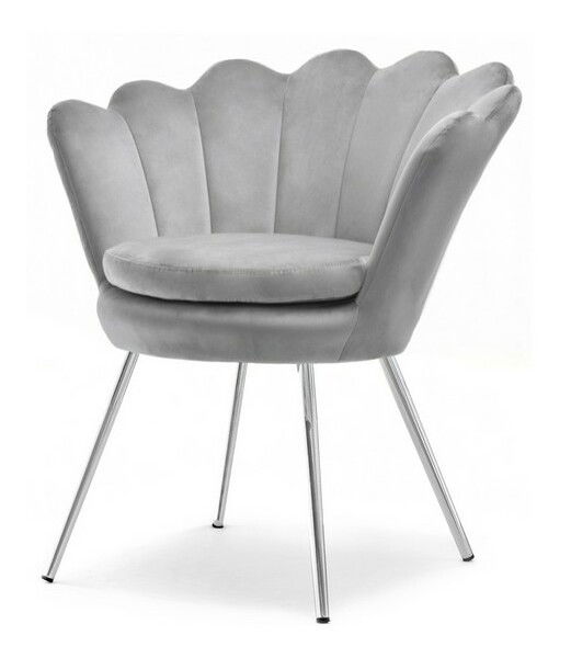 Kreslo Lasair (sivá + chrómová)