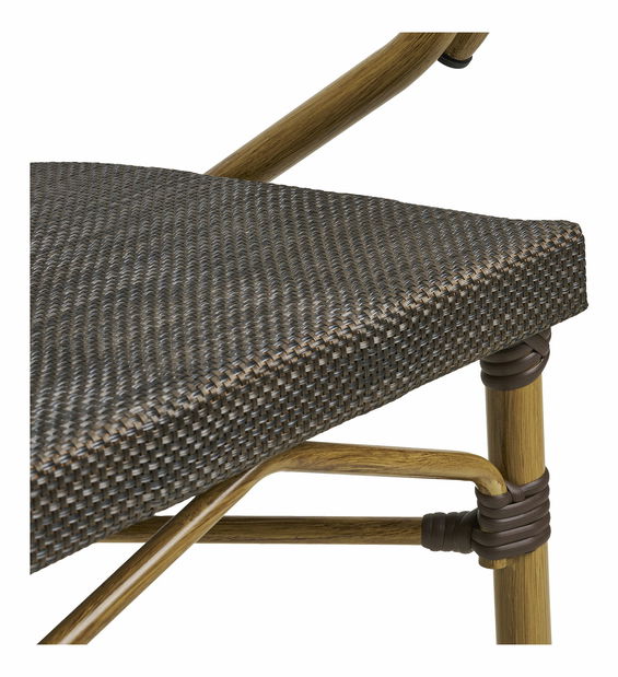 Záhradná stolička Celmira (tmavohnedá)