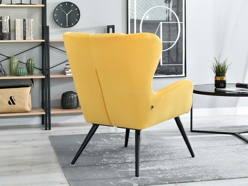 Kreslo Kikino (žltá + čierna)