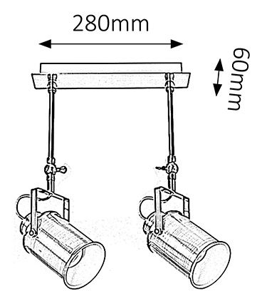 Corp iluminat spotlight Peter 5982 (bronz antic)