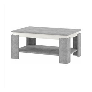 Măsuță de cafea PIANO (beton + alb)