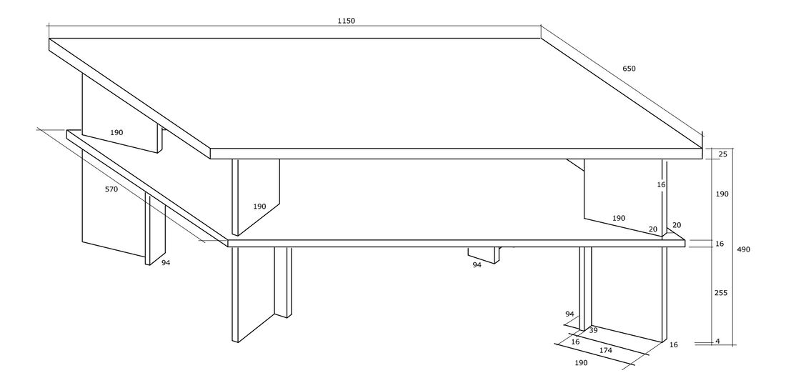 Stolić za kavu Velvet 2 (šljiva + sjaj crni) 