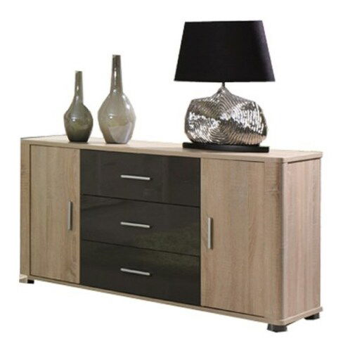 Komoda Fishburn F4 (sonoma + grafit) 