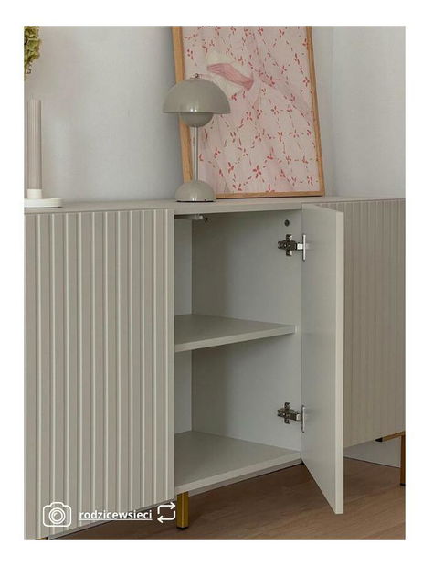 Ormarić Lamellito L1 (sivo-bež + zlatna)