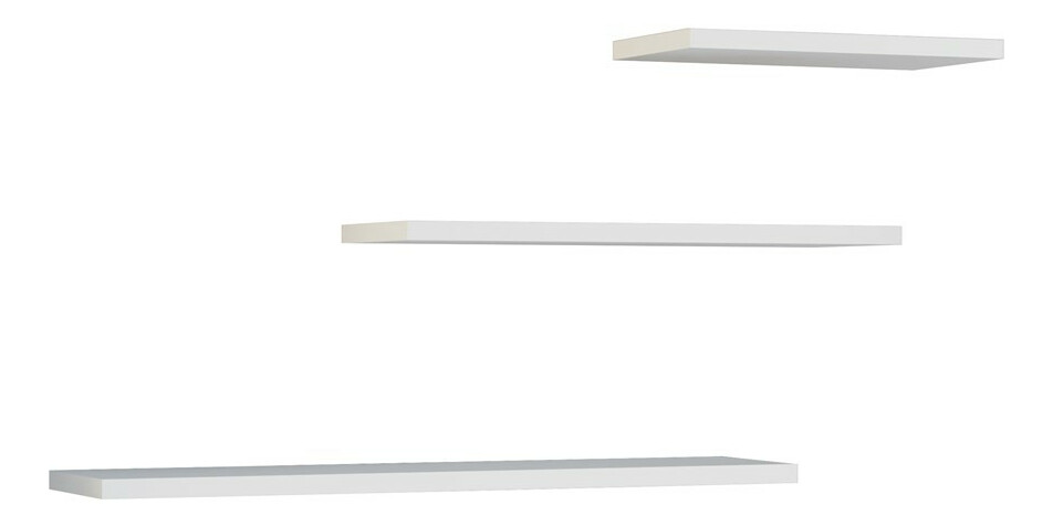 Fali polc szett (3 db.) Tachados 1 (fehér)